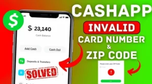 cash app zip code error